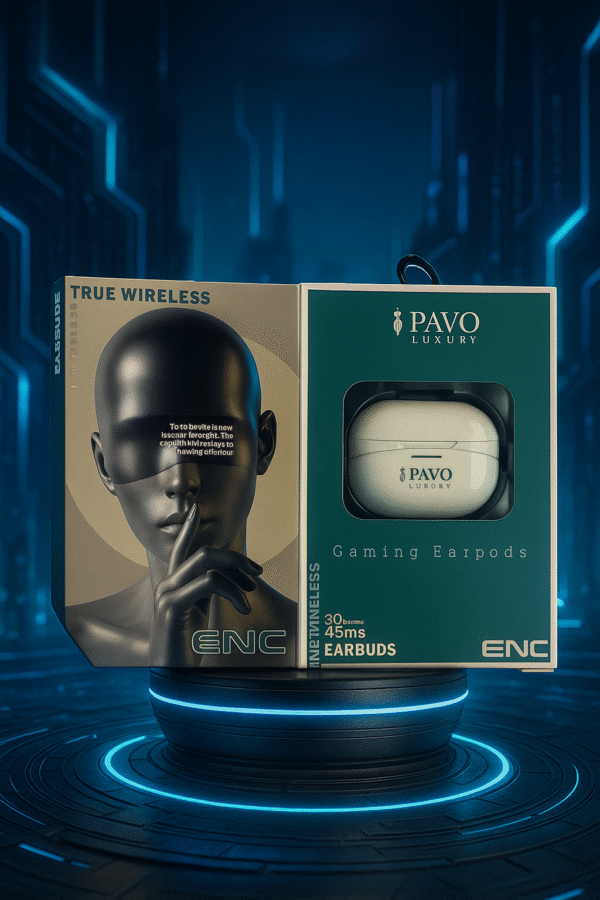 PAVO Luxury P - 124 TWS Earbuds | V5.3 | 14mm Driver | ENC Call Mic | ANC -42dB + 3dB | 30H Playtime - Image 6