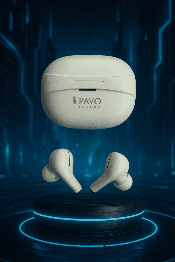 PAVO Luxury P - 124 TWS Earbuds | V5.3 | 14mm Driver | ENC Call Mic | ANC -42dB + 3dB | 30H Playtime
