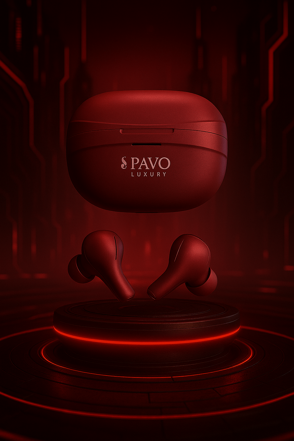 PAVO Luxury P - 124 TWS Earbuds | V5.3 | 14mm Driver | ENC Call Mic | ANC -42dB + 3dB | 30H Playtime - Image 5