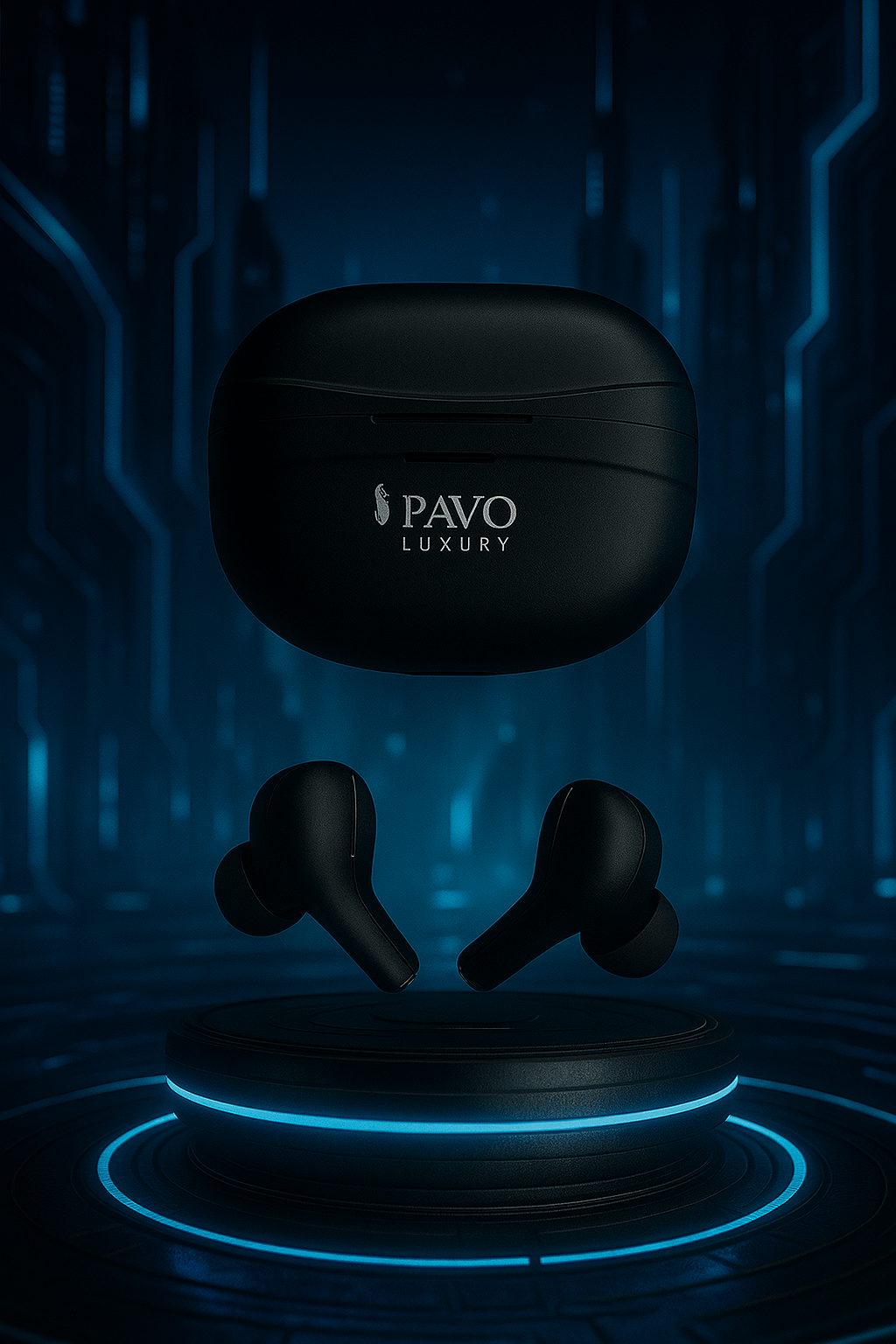 PAVO Luxury P - 124 TWS Earbuds | V5.3 | 14mm Driver | ENC Call Mic | ANC -42dB + 3dB | 30H Playtime - Image 2