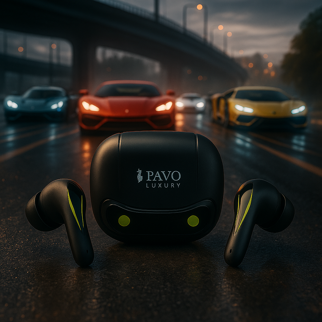 PAVO Luxury P - 125 | Gaming Earbuds | Low Latency 30ms | Dual Mic ENC | 20H Battery | TWS | Anti sweat - Image 3