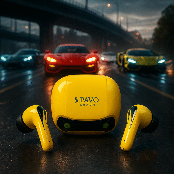 PAVO Luxury P - 125 | Gaming Earbuds | Low Latency 30ms | Dual Mic ENC | 20H Battery | TWS | Anti sweat - Image 2