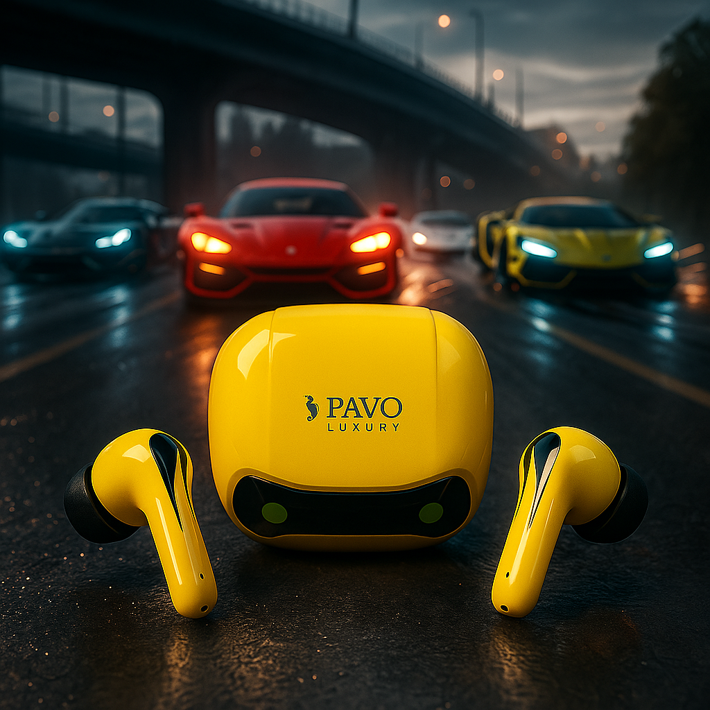 PAVO Luxury P - 125 | Gaming Earbuds | Low Latency 30ms | Dual Mic ENC | 20H Battery | TWS | Anti sweat - Image 2