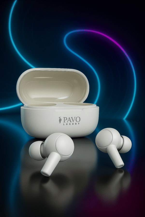 PAVO Luxury P - 121 TWS Earbuds | V5.3 | 14mm Driver | ENC Call Mic | ANC -42dB + 3dB | 30H Playtime - Image 3