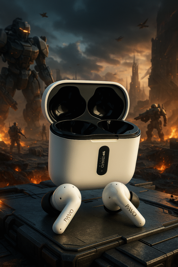 PAVO Luxury P - 132 | Gaming Earbuds | Low Latency 35ms | Dual Mic ENC | 32H Battery | TWS | Anti sweat - Image 4