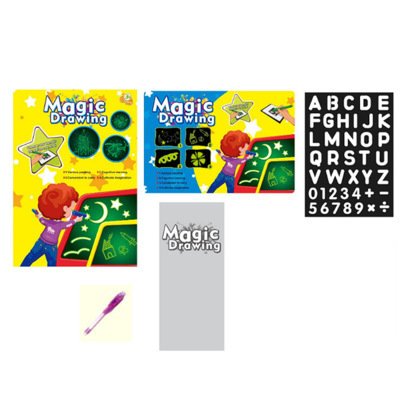 Educational Toy Drawing Pad 3D Magic 8 Light Effects Puzzle Board Sketchpad - Image 7