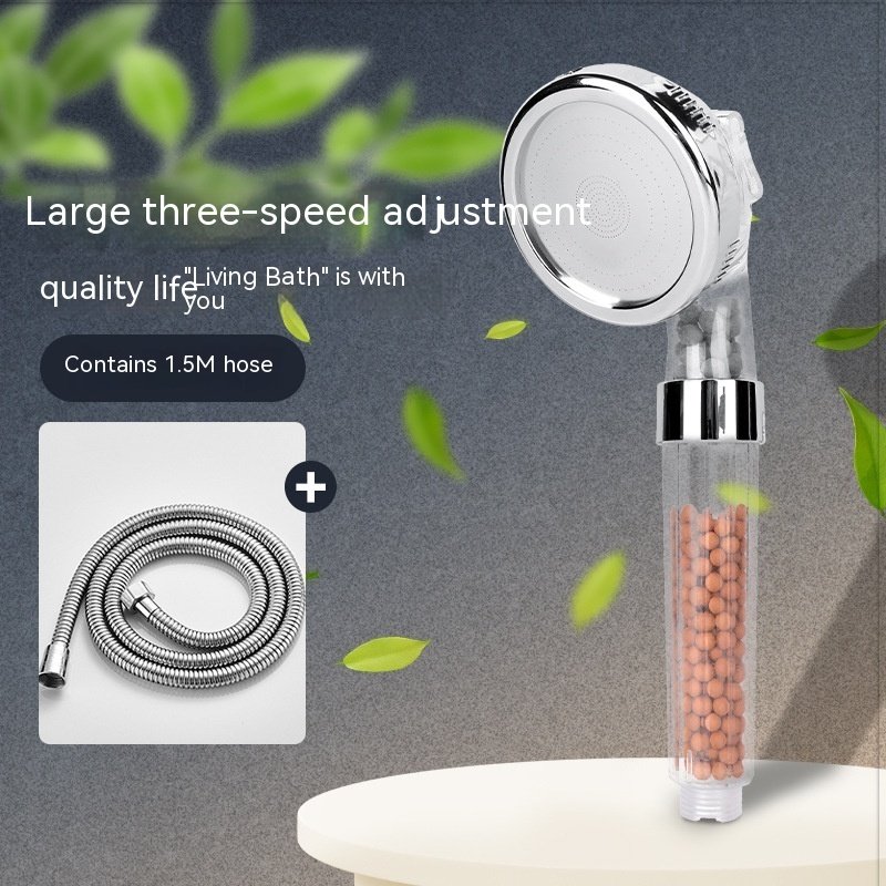 Three-speed Anion Supercharged Filtering Shower Head Nozzle - Image 2
